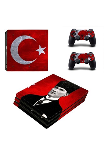 Kt Grup Atatürk Ve Türk Bayrağı Playstation 4 Pro Uyumlu Full Sticker Kaplama