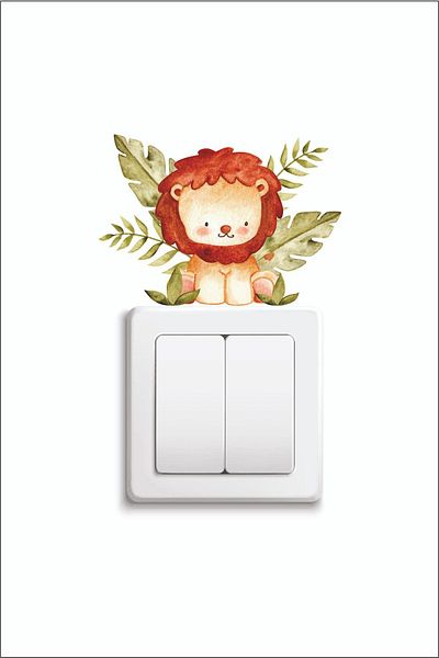 Kt Grup Αυτοκόλλητο Lion Socket