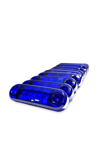 AHMET OTOMOTİV (10 Adet) Tombul Parmak Led Mavi 12v-24v