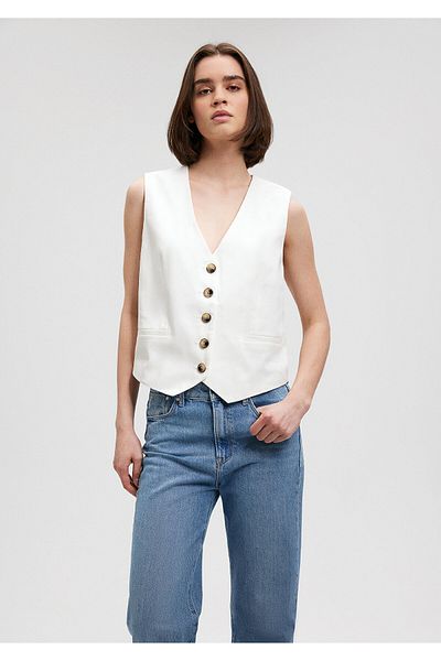 Mavi White Regular Fit Vest -1110527-70057