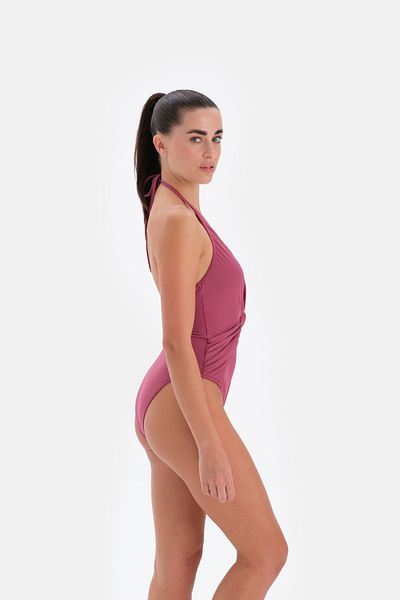 Eros Plum 3124My - Stylish Halterneck Swimsuit