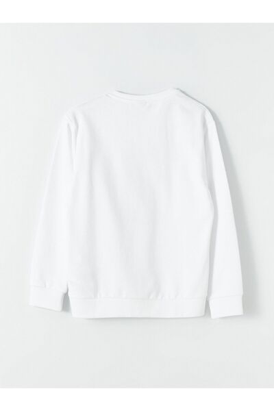 LC Waikiki Bisiklet Yaka Atatürk Baskılı Uzun Kollu Erkek Çocuk Sweatshirt