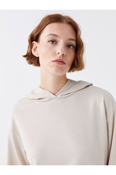 LC Waikiki Düz Uzun Kollu Kadın Hoodie