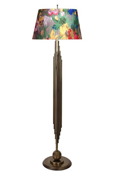 epifanio Marche Eskitme Mat Gold Kaplama Metal Lambader - Violet