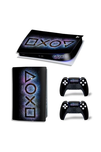 Kt Grup Modern Kontroller Playstation 5 Standart Disk Edition Sticker Kaplama...