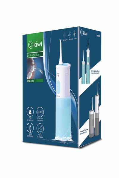 Kiwi Taşınabilir Ağız Duşu Şarj Edilebilir Diş Protez Bakım Ve Ağız Duşu Yeşil
