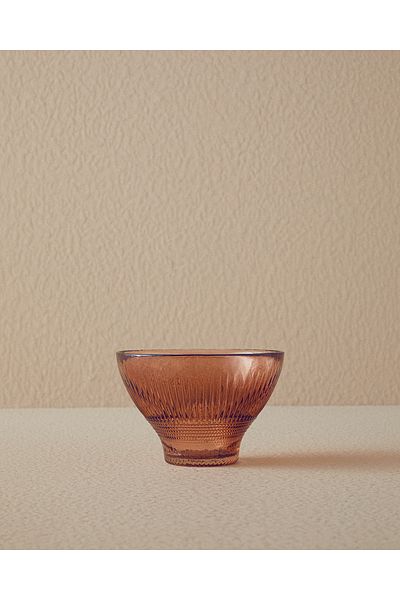 English Home Florida Glass Cup Brown