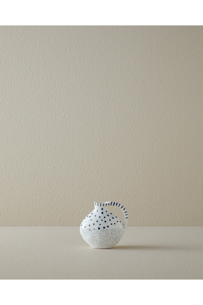 English Home Dotsy Stoneware Vazo Beyaz