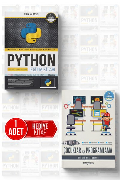 Dikeyeksen Yayıncılık Python Eğitim Kitabı (2'li SET HEDİYELİ)