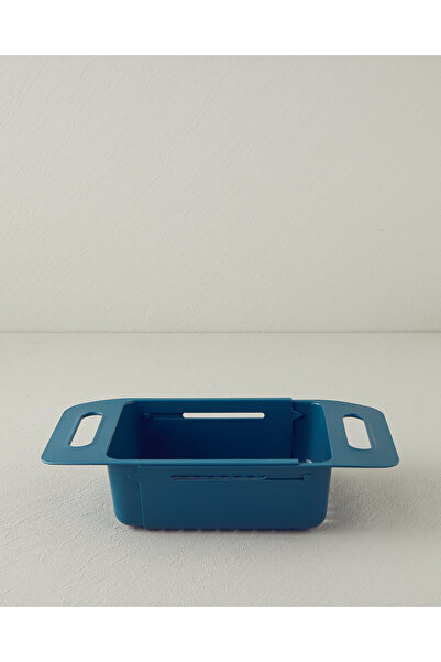 English Home Düz Plastik Süzgeç Mavi