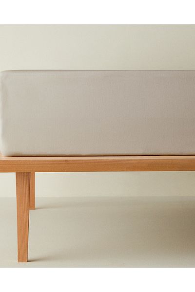 English Home Novella Premium Beige Single Elastic Sheet
