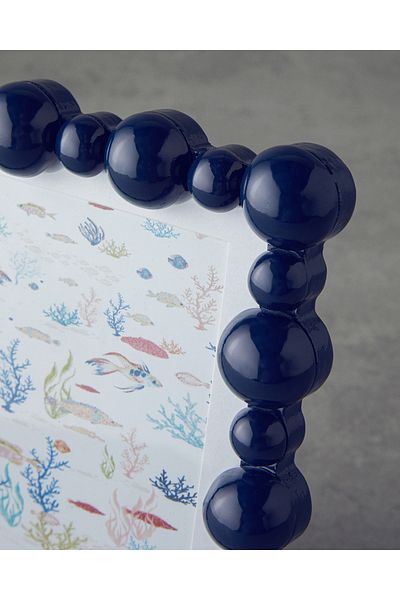 English Home Navy Blue Bubble MDF Frame