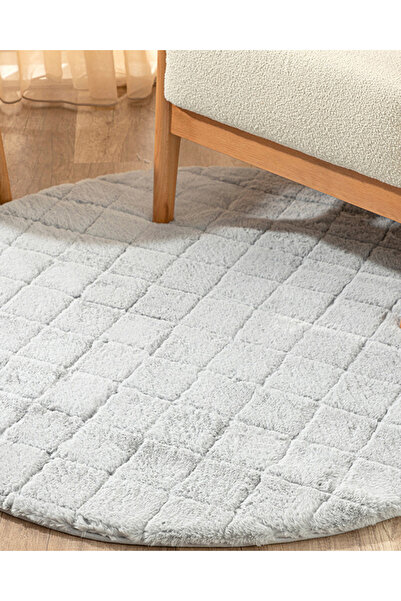 English Home Soft Touch Rabbit Pelüş Halı Açık Gri 80x150 cm (29.03.2025)