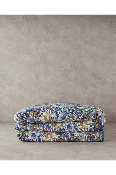 English Home Floral Charm Tek Kişilik Çok Amaçlı Örtü Mavi