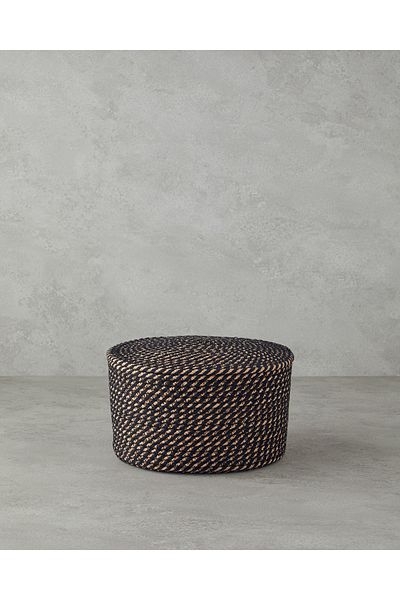 English Home Terra Cotton Storage Box Φυσικό-Μαύρο