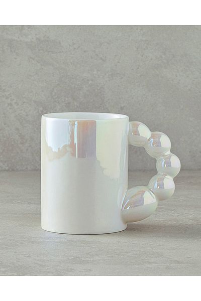 English Home New Bone China Mug - 480 Ml Mother of Pearl