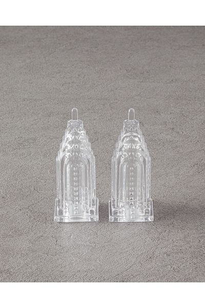 English Home Kerry Glass Salt Shaker - Pepper Shaker Transparent