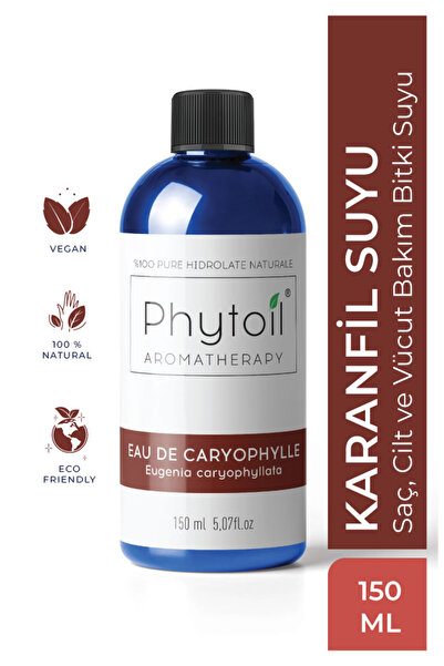 phytoil Karanfil Suyu (Eugenia caryophyllata) %100 Saf ve Doğal Bitkisel Hidrolat 150 ml