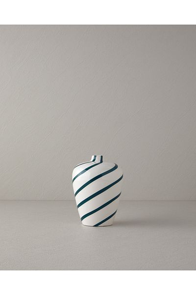 English Home Βάζο Dolomite με πράσινη ρίγα