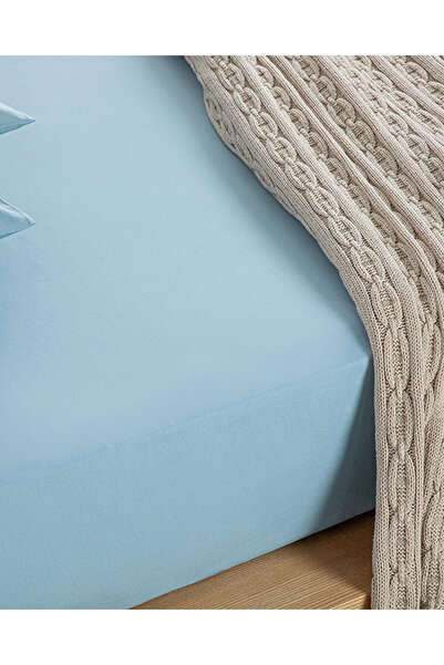 English Home Novella Premium Soft Cotton Single Elastic Sheet Set 100x200 Cm Blue