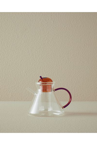 English Home 520 ml Amber Tasty Borosilicate Teapot