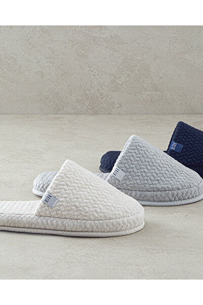 English Home Μπεζ παντόφλες μπάνιου πολυτελείας