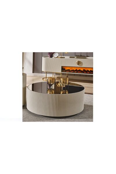 mobilyabazari Guccix Ekru Orta Sehpa