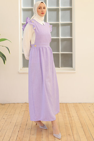 benguen Lilac 3852 Model Double Dress - Button Detail