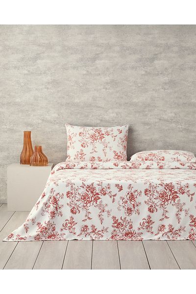 English Home Orange Rosey Violen Single Pique Set