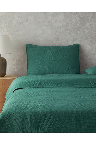 English Home Green Tropic Single Bedspread Set