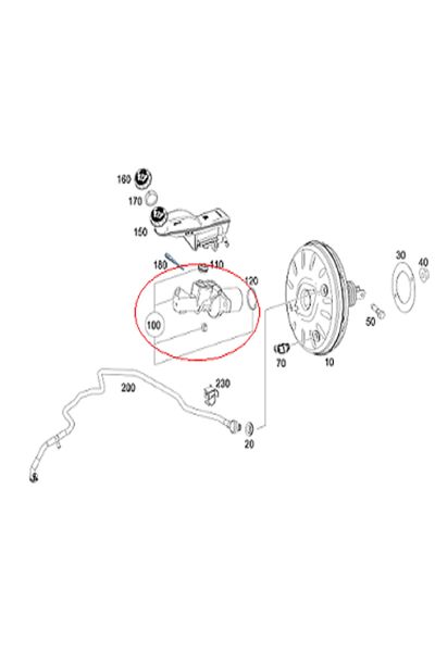 TRW Mercedes W176/W246 270 Motor Brake Main Center