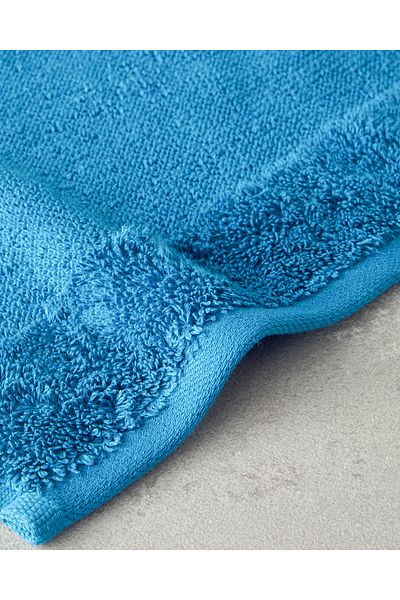 English Home Prosop de mână din bumbac Velvet Touch Albastru