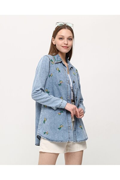 SOLİS MODA Design cămașă din blugi pentru femei