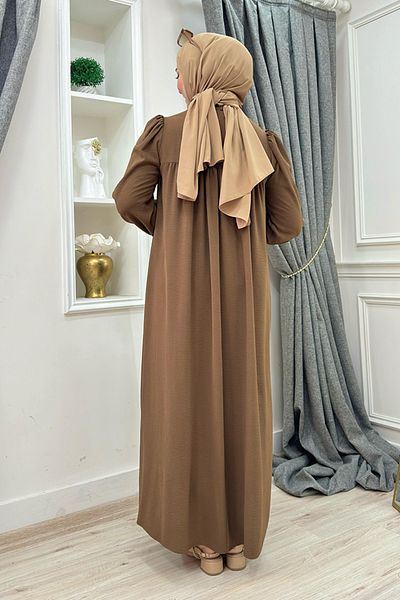 Bym Fashion 3896 Μοντέλο Καφέ Φόρεμα Baby Mother