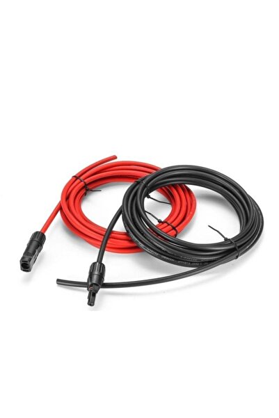 MEXXSUN 6 Mm2 Mc4 Soketli 10 Metre Solar Panel Kablo Set (kırmızı-siyah) Toplam 10 Metre 5+5