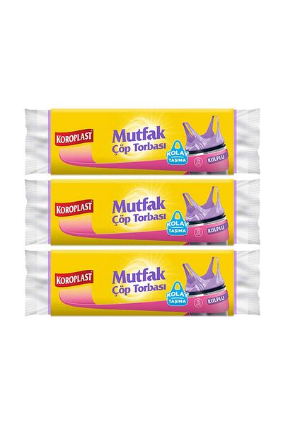 Koroplast 15 x 3 Pieces Kitchen Garbage Bags