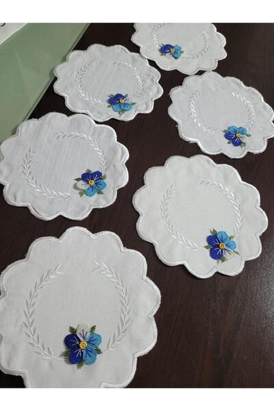 onlaynticaret KAHVE YANI SUNUMLUK PEÇETE 6 LI TAKIM O-000202