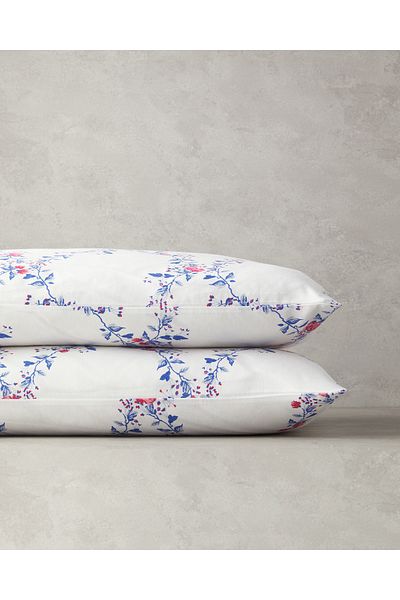 English Home Față de pernă Floral Slice 2 piese Albastru închis