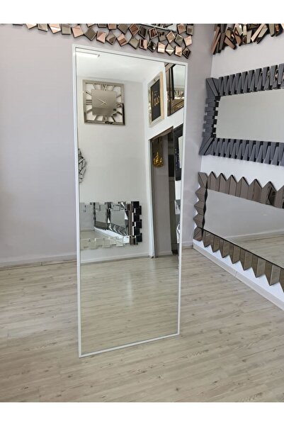 AYNA DENİZİ Majeste Luxury Model Beyaz Renk Metal Çerçeveli Dekoratif Ayaklı ...