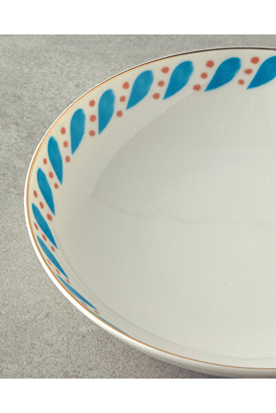 English Home Blue Carny Bone Porselen Çukur Tabak 20 cm Mavi