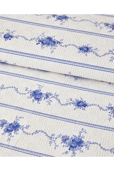 English Home Linie de flori Single Pique Blue