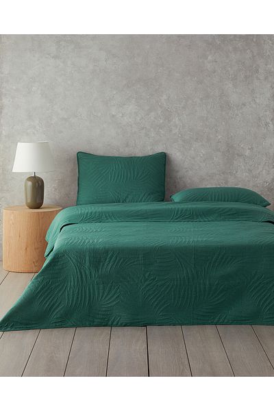 English Home Green Tropic Single Bedspread Set