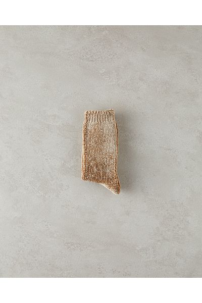 English Home Beige Chenille Women's Socks