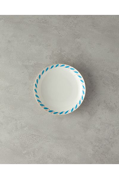 English Home Blue 20 cm Porcelain Pit Plate - Blue Carny Bone