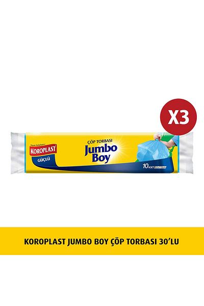 Koroplast Jumbo Size Garbage Bag - 10 x 3 Pieces