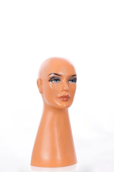 RAFAX Kadın Makyajlı Kafa Manken Peruk Mankeni Şapka Mankeni