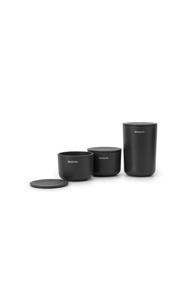 Brabantia Organizator din plastic cu 3 capace, gri închis