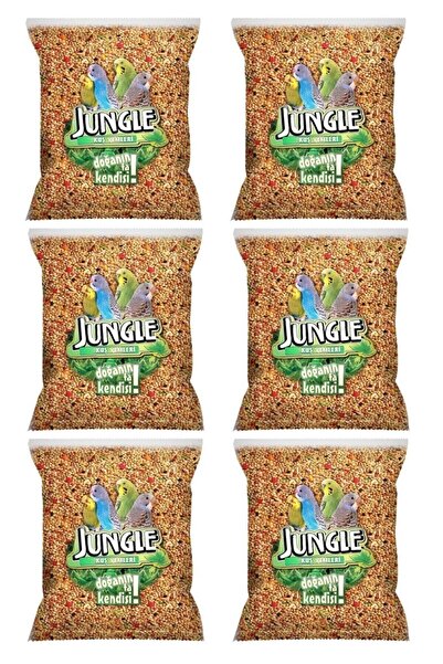 Jungle Poşet Muhabbet Kuşu Yemi 1 Kg (6 Adet)