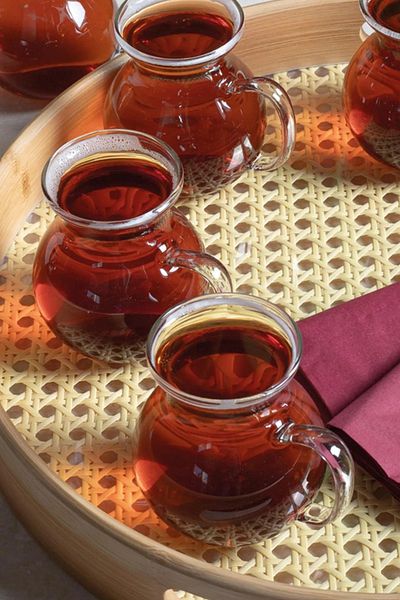 KarmiHome Arbitrary Ala Borosilicate 6-Pack Tea Cup - 220ml.