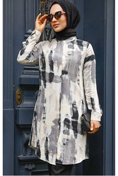 MODA MAÇKA PARK MMP Women's Viscose Short Tunic Dress - Shirt